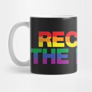 Reclaim the night rainbow design Mug